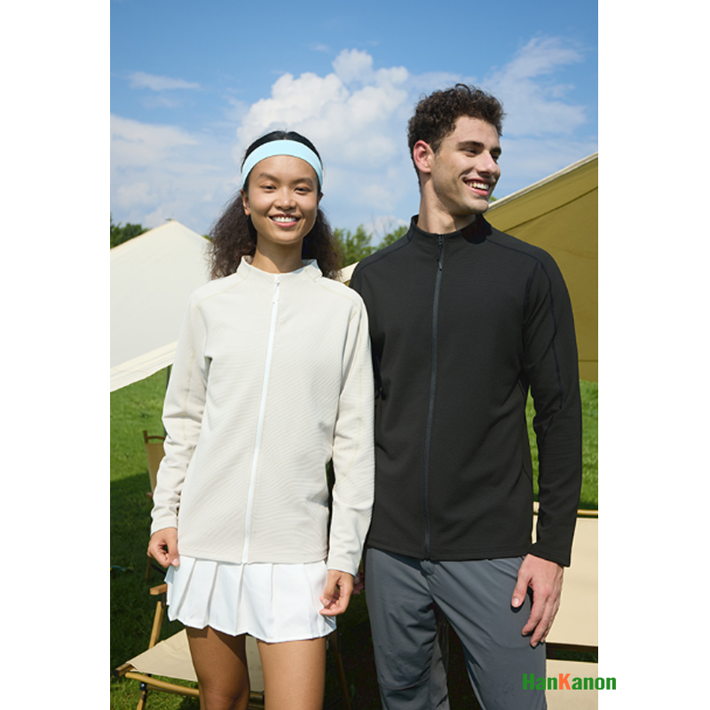 Outdoor Sportswear - 유니섹스 퀵 드라이 긴팔 지퍼 스포츠