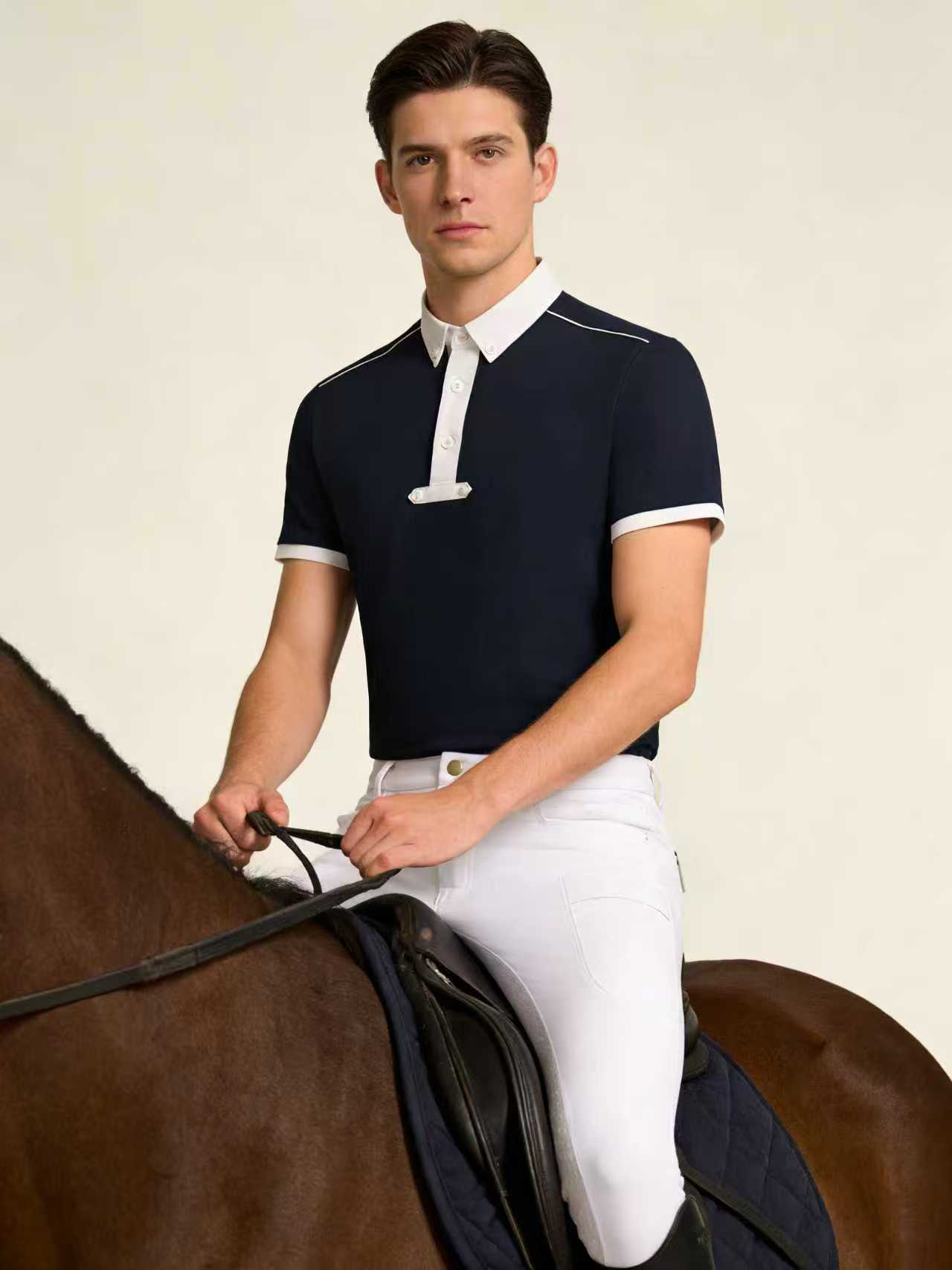 남성 승마용 니트 폴로셔츠 라이더 의류 스트레치 슬림핏 - Polo Shirt Equestrian 리뷰 및 가격