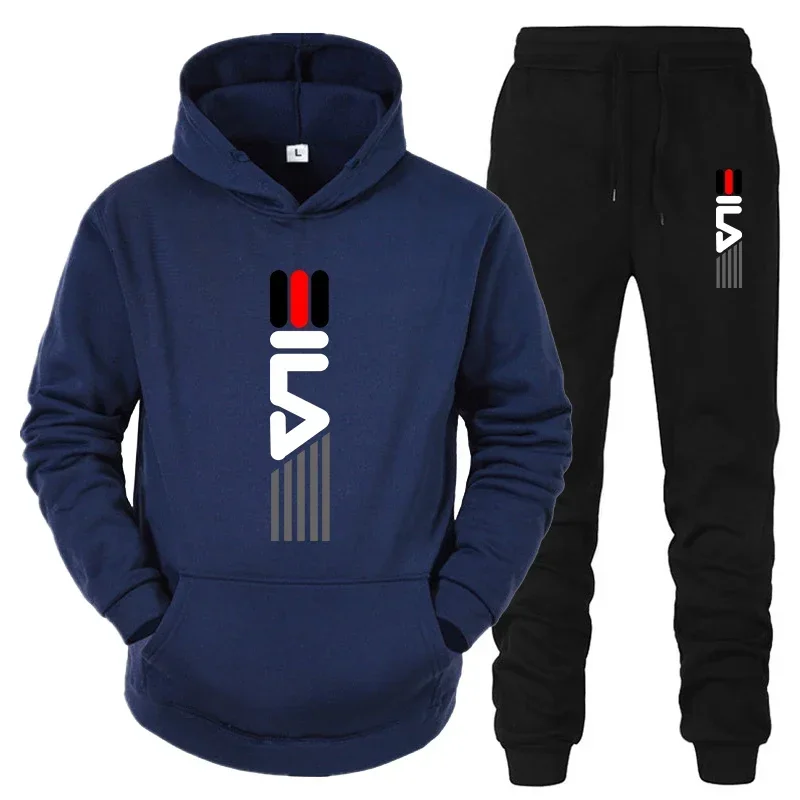 남성용 트랙수트 후드 스웨트셔츠+스웨트팬츠 2종 세트  - Outdoor Sportswear 리뷰 및 가격