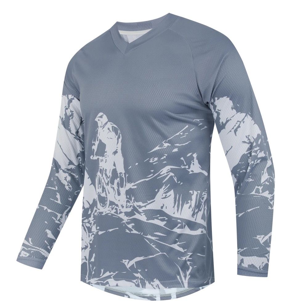 남성용 아웃도어 산악 자전거 프린트 긴팔 스포츠 티셔츠 - Outdoor Sportswear 리뷰 및 가격