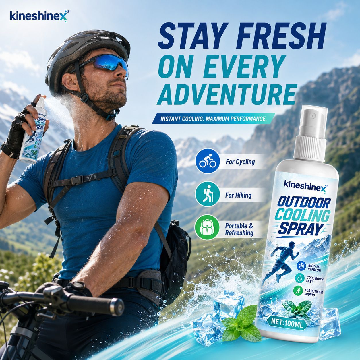 야외용 쿨링 스프레이 100ml – 러닝, 사이클링,  - Outdoor Sports Accessories 리뷰 및 가격