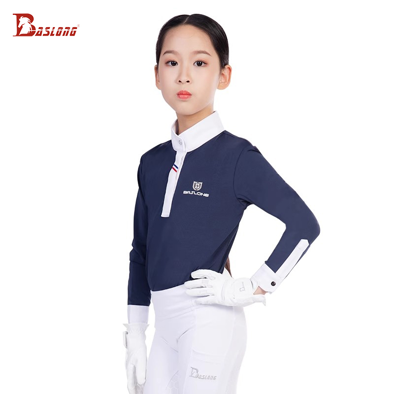 Baslong 승마 의류 어린이 티셔츠 탑 긴팔 태양  - Polo Shirt Equestrian 리뷰 및 가격