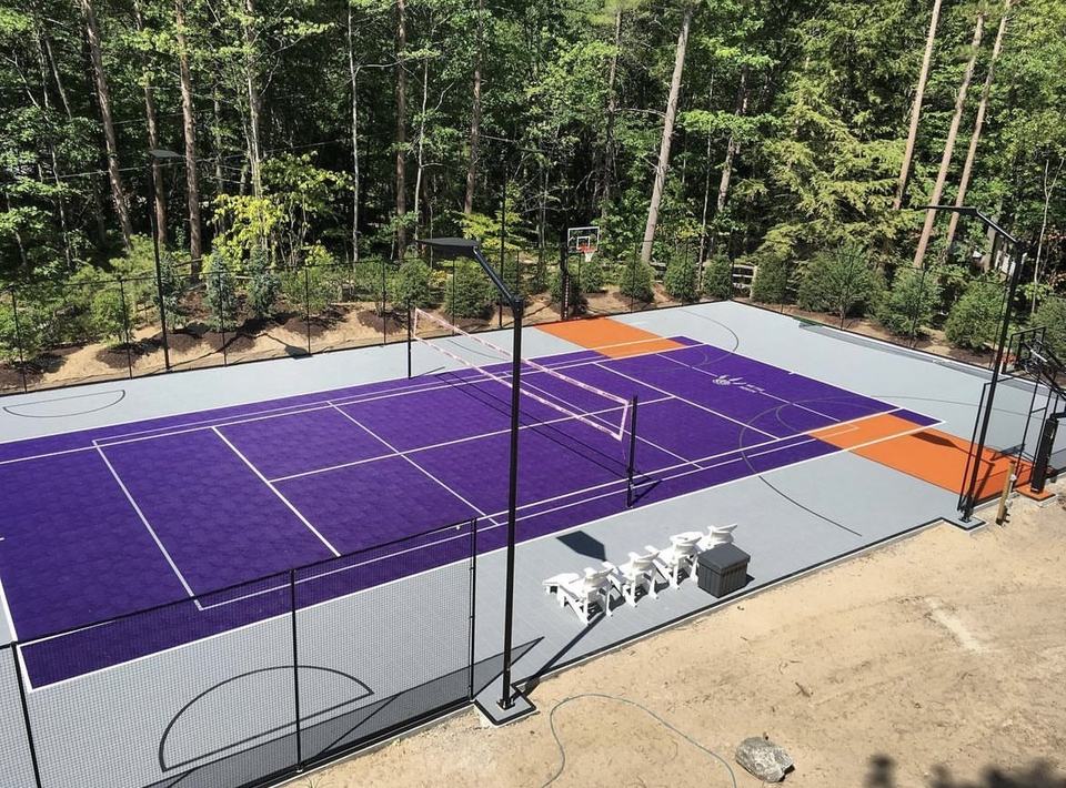 친환경 플라스틱 맞춤형 로고 야외 농구장 인터로킹 바닥 - Outdoor Sport Court Tiles 리뷰 및 가격