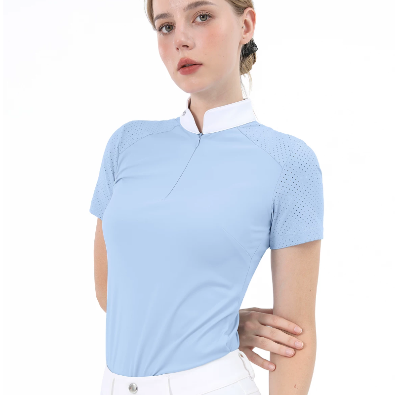 여성 전문 승마 반팔 티셔츠 폴로 셔츠 승마복 대회용  - Polo Shirt Equestrian 리뷰 및 가격