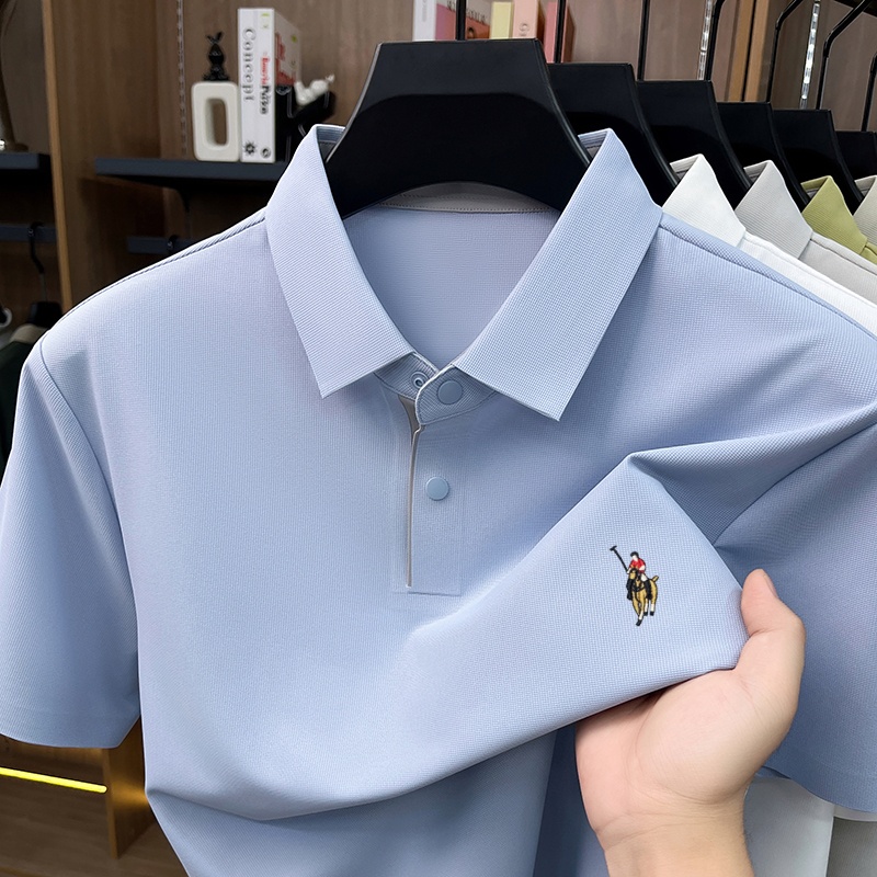 럭셔리 남성 클래식 브랜드 패션 승마 자수 반팔 티셔츠 - Polo Shirt Equestrian 리뷰 및 가격