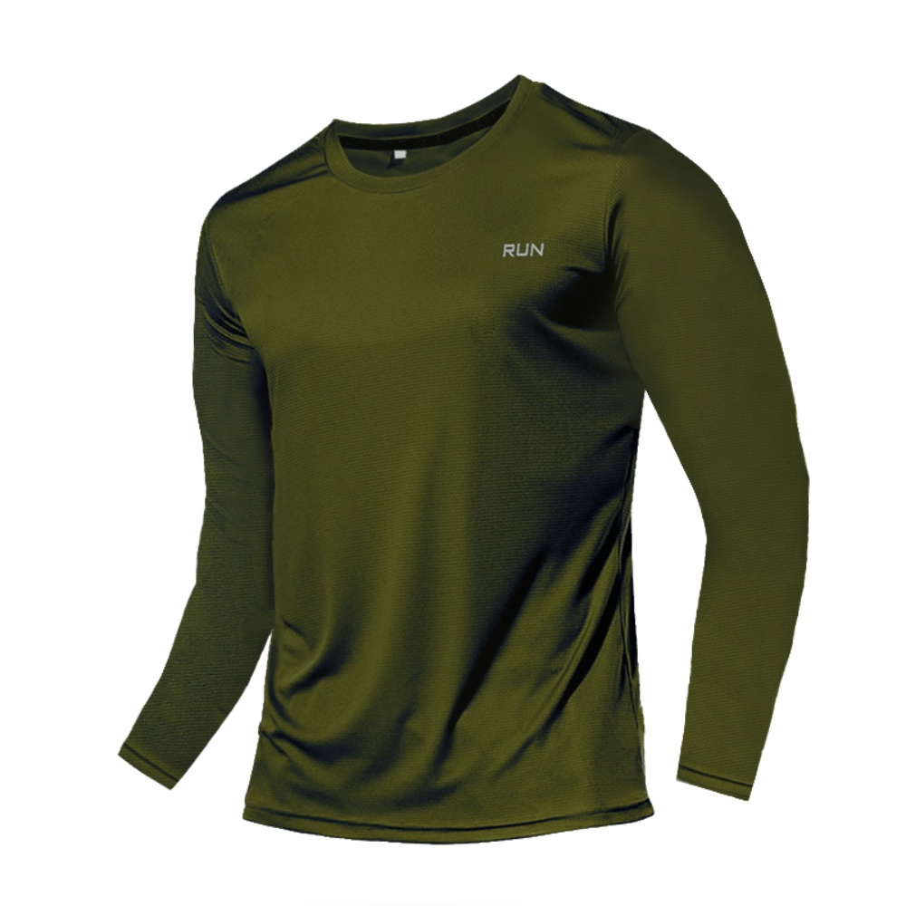스포츠 캐주얼 크루넥 긴팔 상의 통기성 러닝 트레이닝  - Outdoor Sportswear 리뷰 및 가격