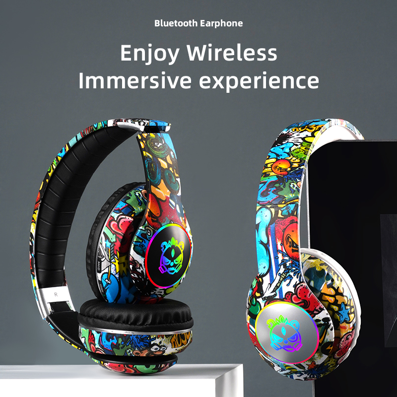 무선 블루투스 헤드폰 HD HIFI 음질 멋진 LED  - Outdoor Sport Activities For Kids 리뷰 및 가격