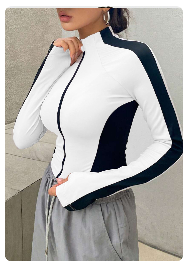 요가 의류 스탠드업 칼라 재킷 아웃도어 스포츠 긴팔 여 - Outdoor Sports 리뷰 및 가격