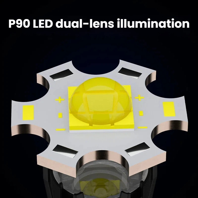 고출력 P90 LED 손전등 TYPE-C 충전식 줌 스 - Outdoor Spotlight 리뷰 및 가격