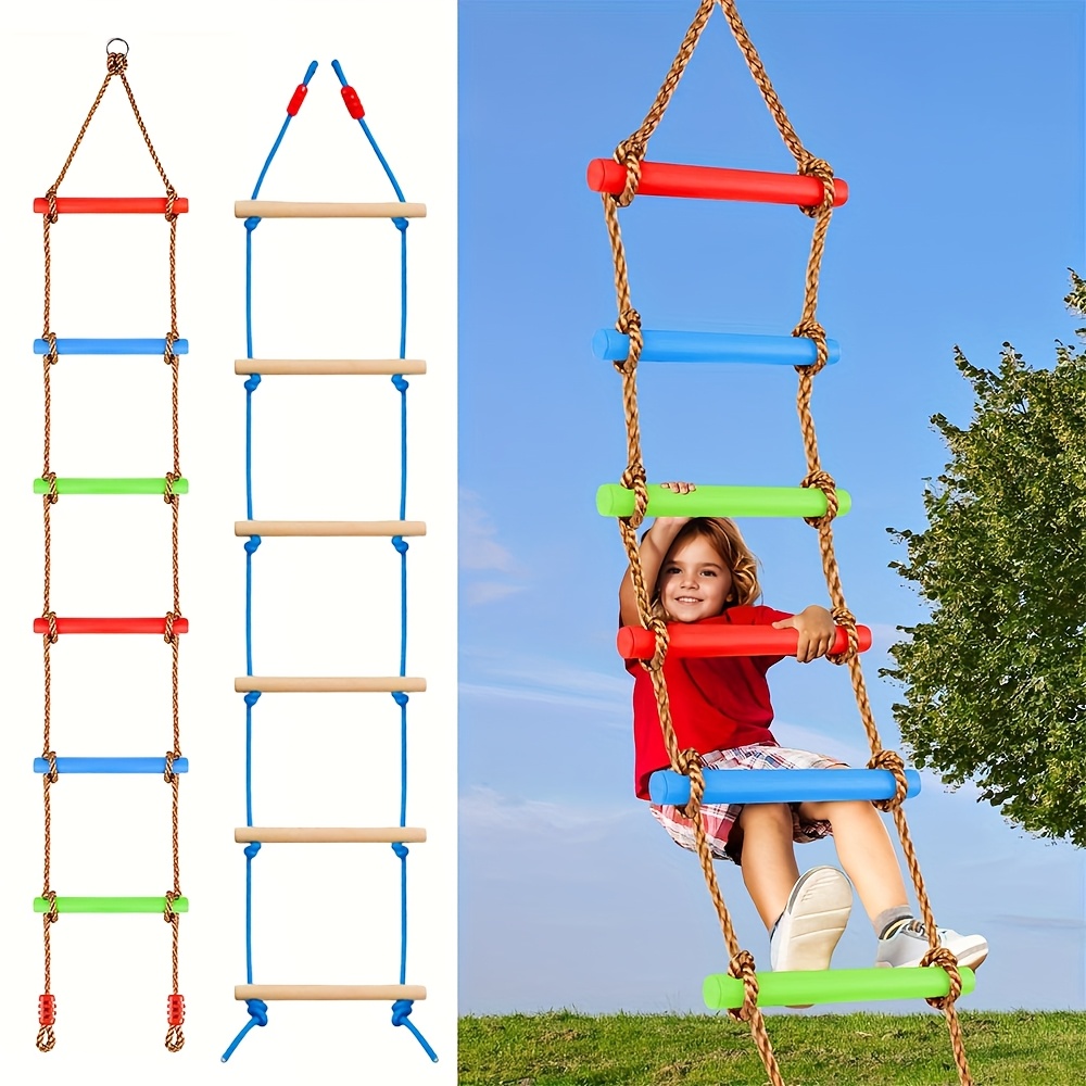 1pc 다채로운 어린이 등반 사다리 스윙 내구성 PE  - Outdoor Sport Activities For Kids 리뷰 및 가격